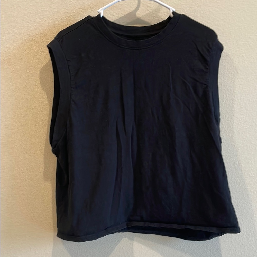 Pact Black Muscle Tee for Women